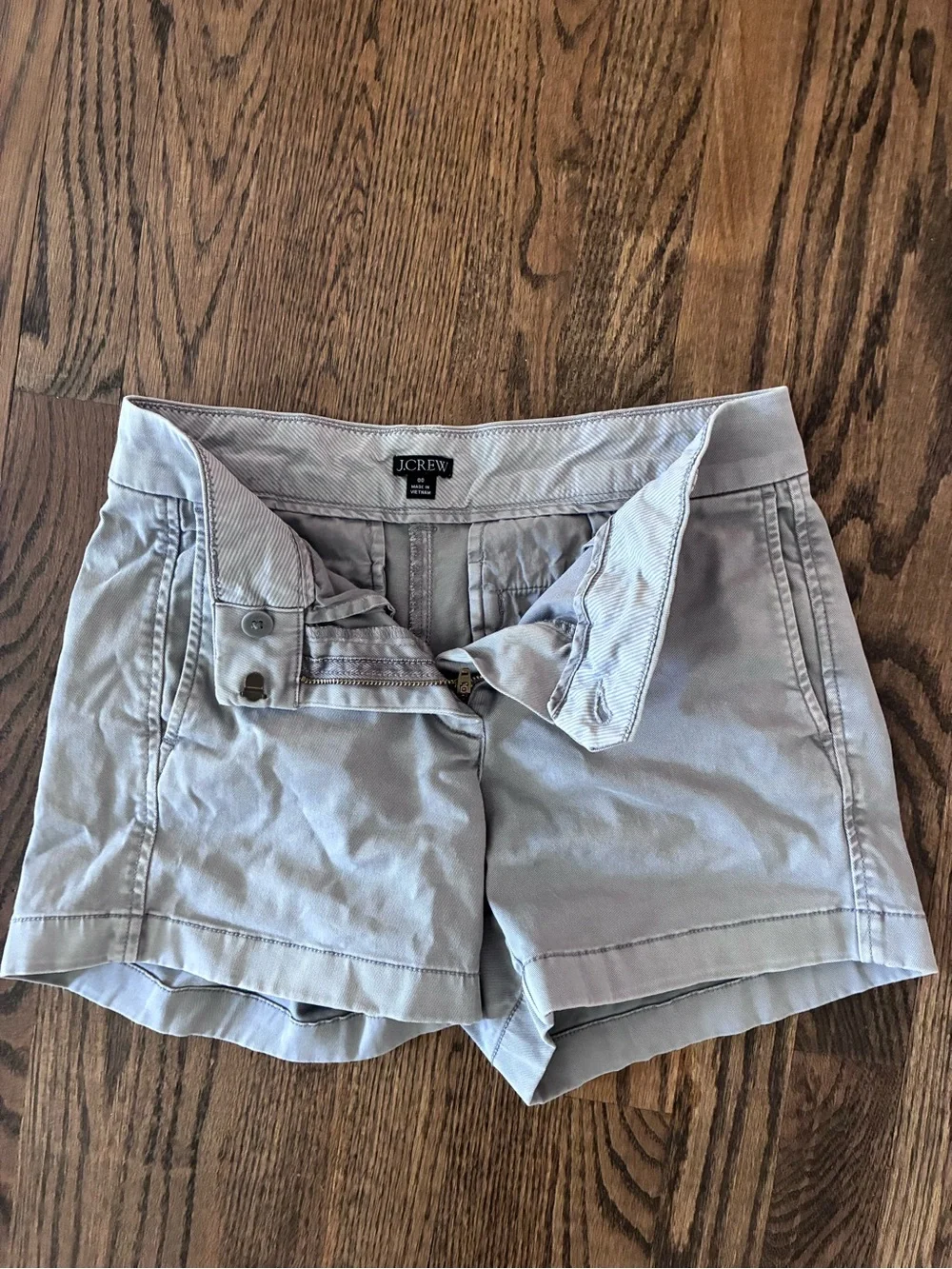 J. Crew Women's Light Gray Chino Bermuda Shorts